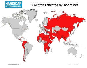 Landmines map